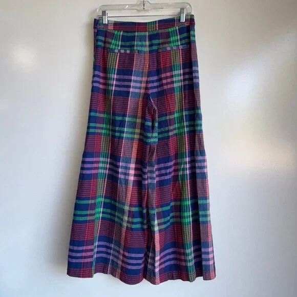 Maeve Multicolor Plaid Wide Leg Pants - Picture 7 of 15